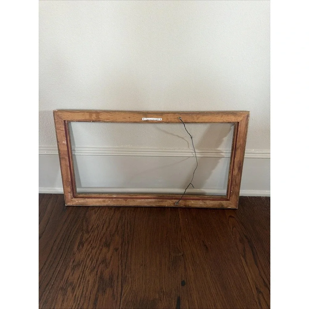Vintage Gold Gilt Wood Picture Frame 27x15 Distressed Ornate Antique Style